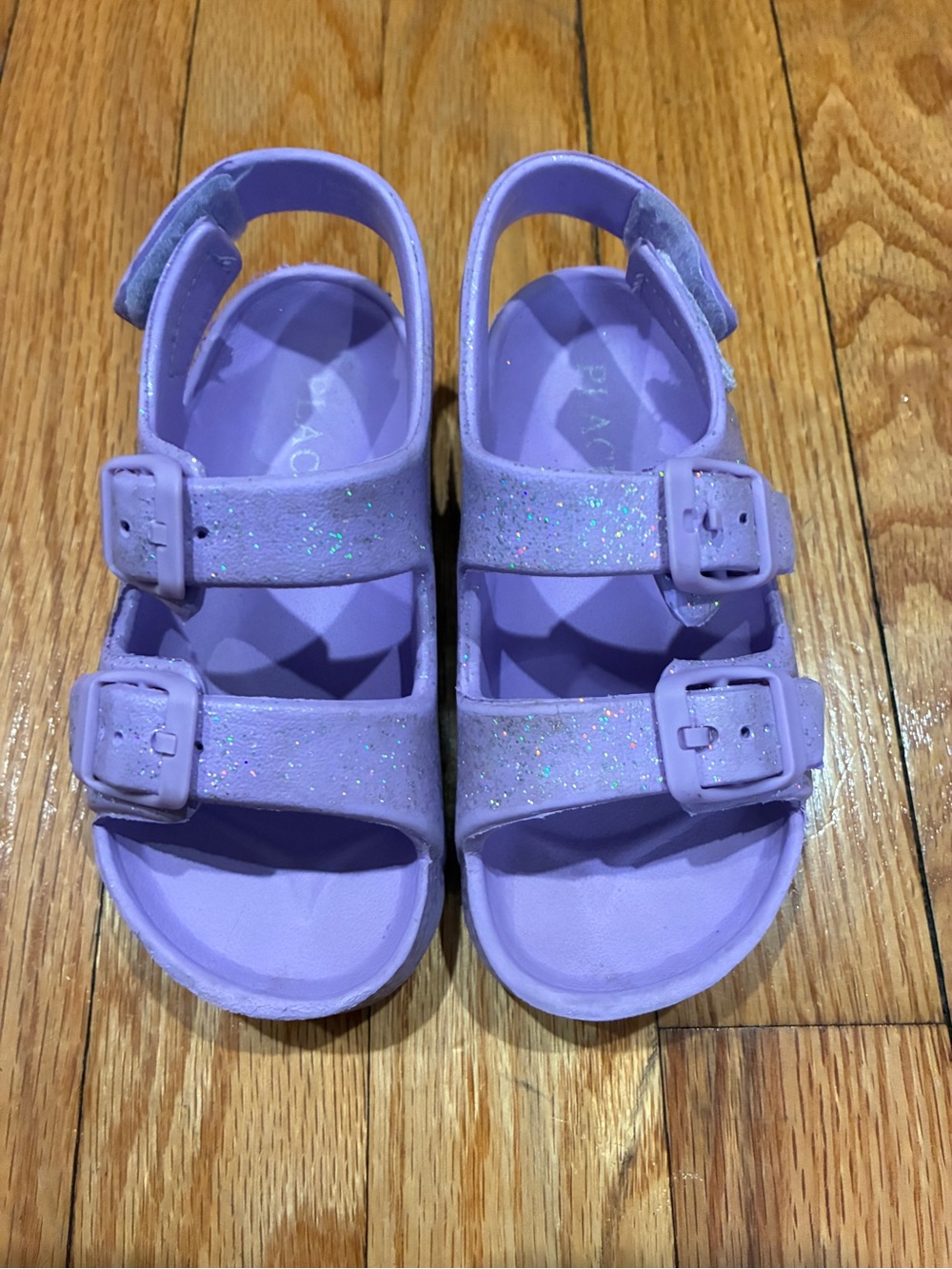 Children’s Place Kids' Lilac Glitter Adjustable Strap Sandals
